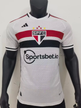 23-24 Sao Paulo home  Player Version Soccer Jersey
