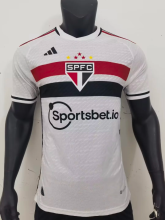 23-24 Sao Paulo home  Player Version Soccer Jersey