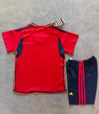 23/24  Spain  Home kids Soccer Jersey