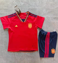 23/24  Spain  Home kids Soccer Jersey