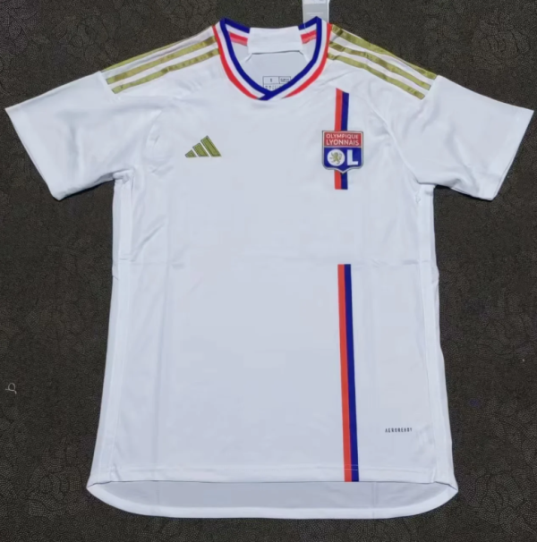 23/24 Lyons Home Fan Version Soccer Jersey