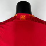 23/24  Roma Home Player Version Soccer Jersey