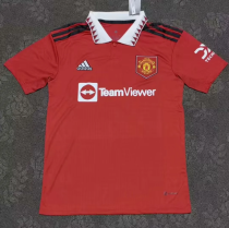 23-24 M-U home  Fan Version Soccer Jersey
