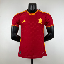 23/24  Roma Home Player Version Soccer Jersey