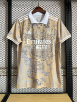 23-24 Real Madrid golden dragon  Fan Version  Soccer Jersey