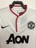 Retro 13/14  M-U home white  Soccer Jersey