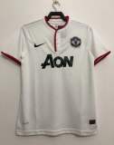 Retro 13/14  M-U home white  Soccer Jersey