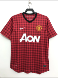 Retro 12/13 M-U home  red  Soccer Jersey