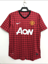 Retro 12/13 M-U home  red  Soccer Jersey