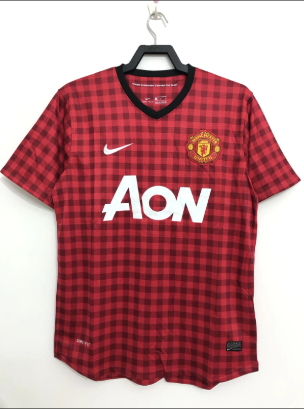 Retro 12/13 M-U home  red  Soccer Jersey