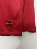 Retro 07/08  M-U home  red  long sleeve League Edition   Soccer Jersey