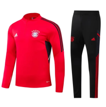 23/24 Bayern Munich Kids Training suit red Soccer Jersey