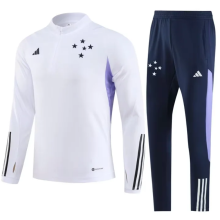 23/24  Cruzeiro Kids Training suit  white Soccer  Jersey