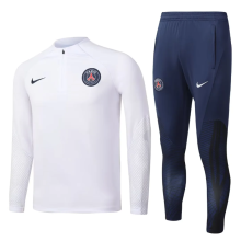 23/24  PSG Kids training suit white  Soccer Jersey