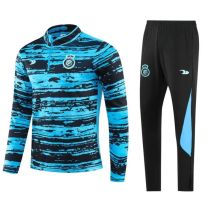 23/24  Riyadh Kids  Training suit  blue-black Soccer Jersey