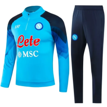 23/24 Napoli  Kids Training suit acid blue  Soccer Jersey