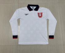 Retro 1998 Universidad de Chile  away  white  Long  Sleeve Soccer Jersey