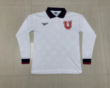 Retro 1998 Universidad de Chile  away  white  Long  Sleeve Soccer Jersey