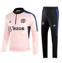 23-24 M-U kids Training suit pink Soccer Jersey