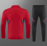 23-24 M-U Training suit red  Soccer Jersey