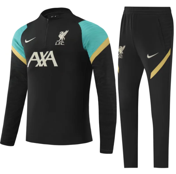 23/24  Liverpool Kids Training suit  black Greensleeves Soccer Jersey