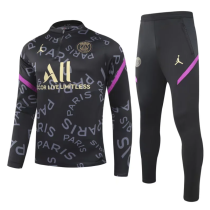 23/24  PSG Kids training suit Black pad print  Soccer Jersey