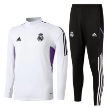 23/24 Real Madrid Kids Training suit white Soccer jersey