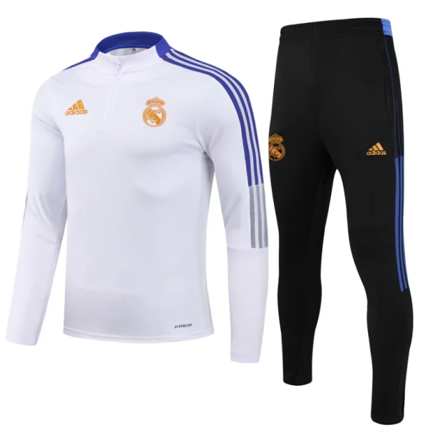 23/24 Real Madrid Kids Training suit white Soccer jersey