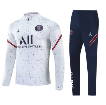 23/24  PSG Kids training suit Grey print  Soccer Jersey