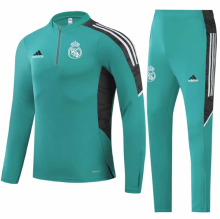 23/24 Real Madrid Kids Training suit green Soccer jersey