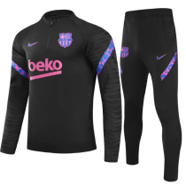 23/24  Barcelona Kids training suit black  Soccer Jersey