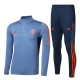 23-24 M-U kids Training suit light gray Soccer Jersey