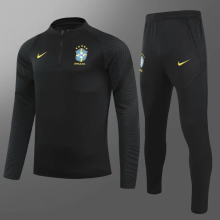 23-24 Brazil  Training suit black Soccer Jersey