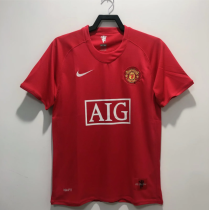 Retro 08 M-U  red  League Edition  Soccer Jersey