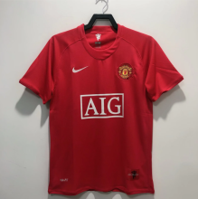 Retro 08 M-U  red  League Edition  Soccer Jersey
