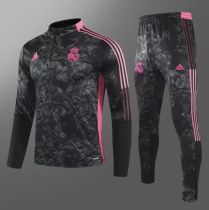23/24 Real Madrid  Training suit Black pad print Soccer jersey