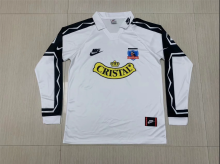 Retro 95  Colo-Colo home  white  long sleeve  Soccer Jersey