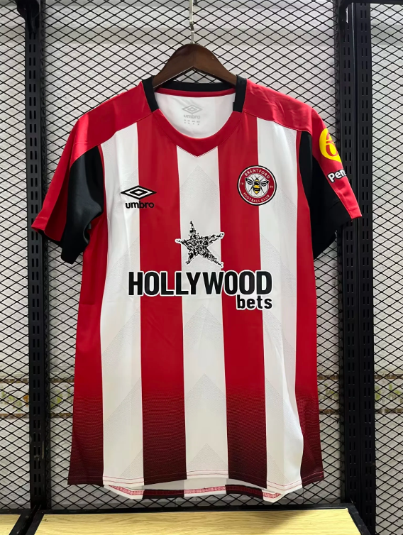 23/24 Brentford home Fan Version Soccer Jersey