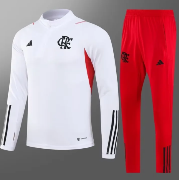 23/24 Flamengo Training suit white Soccer  Jersey