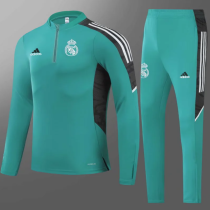 23/24 Real Madrid  Training suit green Soccer jersey