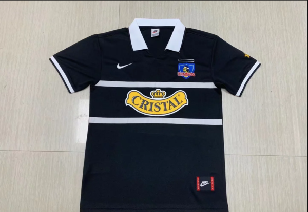 Retro 96/97  Colo-Colo away black  Soccer Jersey