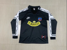 Retro 95  Colo-Colo Away  black long sleeve  Soccer Jersey