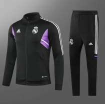 23/24 Real Madrid Jacket Tracksuit black Soccer jersey