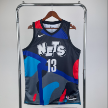 seasons 24 Brooklyn Nets  #13  Harden city edition  NBA Jerseys Hot Pressed 1:1 Quality