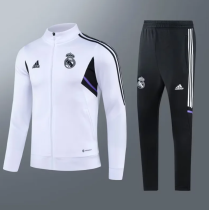 23/24 Real Madrid Jacket Tracksuit white Soccer jersey