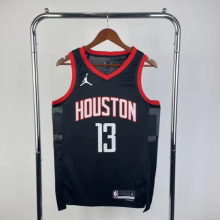 24 Houston Rockets city edition black 13号 哈登  NBA Jerseys