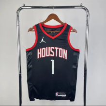 24 Houston Rockets city edition Blaack 1号   NBA Jerseys