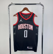 24 Houston Rockets city edition Black 0号 威斯布鲁克  NBA Jerseys