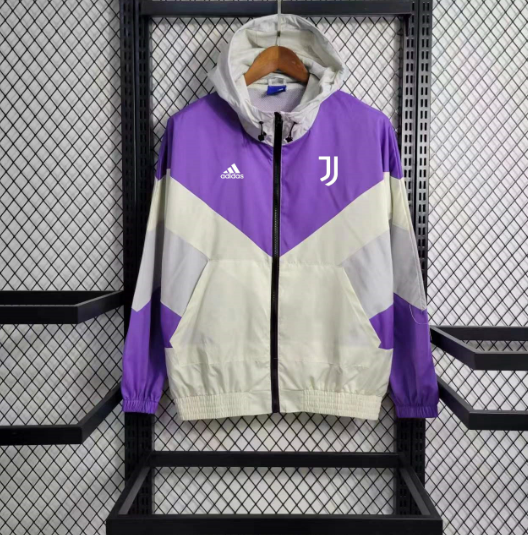 23/24 Juventus Purplish white windbreaker