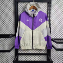 23/24 flamengo  windbreaker Purplish white